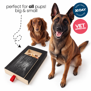 Dog nail scratch board with two dogs, suitable for all sizes