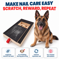 Nail scratch board with a german shepherd and product benefits